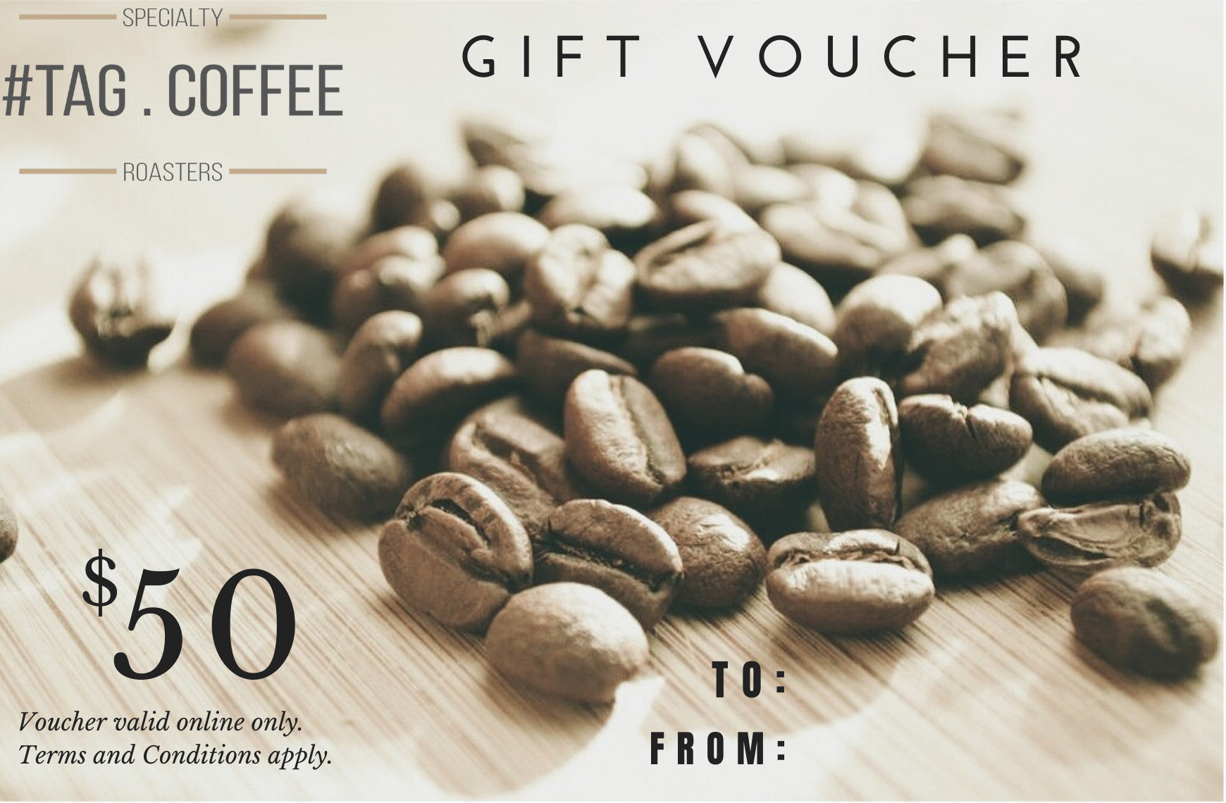 50 Gift Voucher #TAG.COFFEE