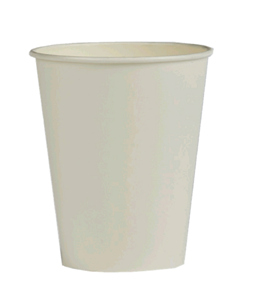 White Cups - 330gsm